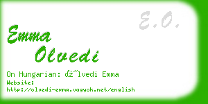 emma olvedi business card